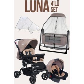 Tommybaby Luna 4 Adet Beşik Bebek Arabası Puset Yağmurluğu