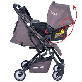 Tommybaby Mia Black Kabin Boy Antrasit Travel Bebek Arabası