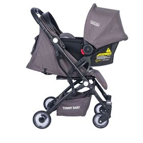 Tommybaby Mia Black Kabin Boy Antrasit Travel Bebek Arabası