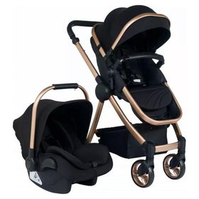 Tommybaby Toranto TRN-484 Travel Sistem Bebek Arabası +puset gold-siyah