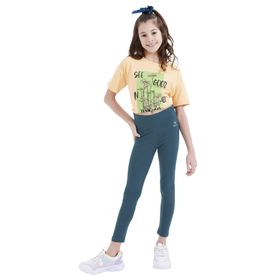 Tommylife 75047 Zümrüt Yüksek Bel Dar Paça Kız Çocuk Tayt