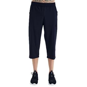 Tommylife 83096 Siyah Bağcıklı Standart Kalıp Fermuar Cepli Aktif Spor Erkek Kapri