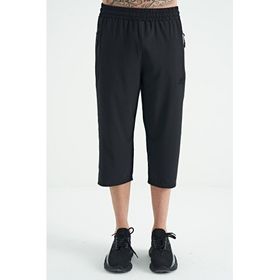 Tommylife 83096 Siyah Bağcıklı Standart Kalıp Fermuar Cepli Aktif Spor Erkek Kapri