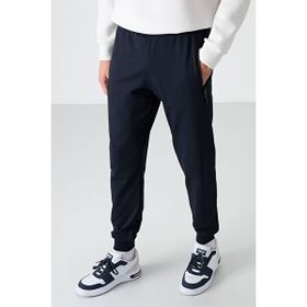Tommylife 84587 Siyah Air Baskılı Fermuar Cepli Standart Kalıp Jogger Erkek Eşofman Altı