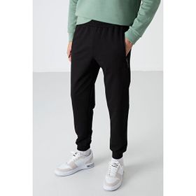 Tommylife 84587 Siyah Air Baskılı Fermuar Cepli Standart Kalıp Jogger Erkek Eşofman Altı