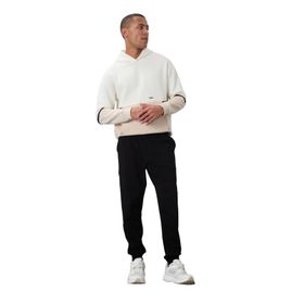 Tommylife 84652 Siyah Klasik Cepli Standart Kalıp Manşetli Erkek Eşofman Altı