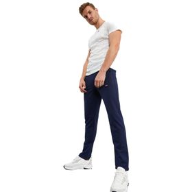 Tommylife 84671 Siyah Fermuarlı Üç Cepli Dar Kalıp Klasik Paça Erkek Eşofman Altı