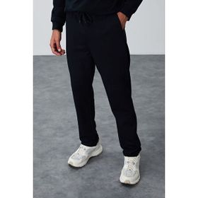 Tommylife 84682 İndigo Bağcıklı Cepli Standart Kalıp Klasik Paça Erkek Eşofman Alt
