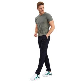 Tommylife 84682 Siyah Bağcıklı Cepli Standart Kalıp Klasik Paça Erkek Eşofman Altı