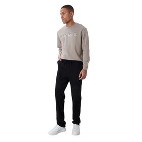Tommylife 84682 Siyah Bağcıklı Cepli Standart Kalıp Klasik Paça Erkek Eşofman Altı