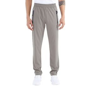 Tommylife 84768 Siyah Erkek Fermuarlı Üç Cepli Standart Kalıp Klasik Paça Eşofman Altı