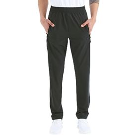 Tommylife 84768 Siyah Erkek Fermuarlı Üç Cepli Standart Kalıp Klasik Paça Eşofman Altı