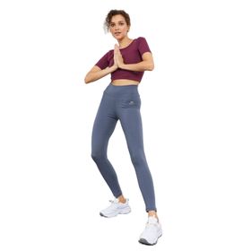 Tommylife 94011 Siyah Yüksek Bel Toparlayıcı Slim Fit Dar Paça Kadın Tayt