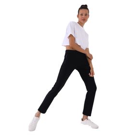 Tommylife 94195 Lacivert Fermuar Cepli Rahat Form Klasik Paça Kadın Eşofman Alt