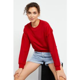 Tommylife 97114 Kırmızı Kadın Sweatshirt