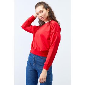 Tommylife 97114 Kırmızı Kadın Sweatshirt