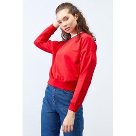 Tommylife 97114 Kırmızı Kadın Sweatshirt