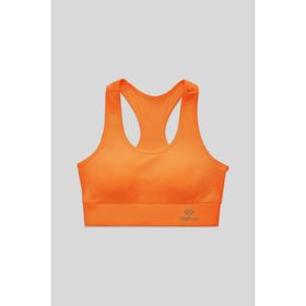 Tommylife 97120 Neon Oranj Sırt Detaylı Dar Kalıp U Yaka Kadın Spor Büstiyer