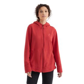 Tommylife 97233 Fiesta Kapüşonlu Fermuarlı Rahat Form Kadın Polar Sweatshirt