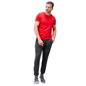 Tommylife Antrasit Melanj Fermuar Cepli Standart Kalıp Jogger Erkek Eşofman Alt