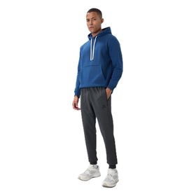 Tommylife Antrasit Melanj Fermuar Cepli Standart Kalıp Jogger Erkek Eşofman Alt