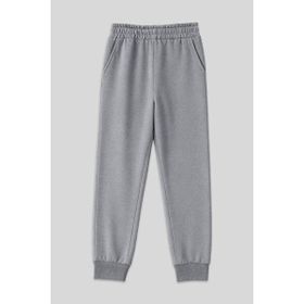 Tommylife Gri Melanj Yüksek Bel Jogger Rahat Form Manşetli Kadın Eşofman Alt