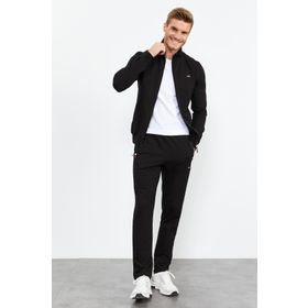 Tommylife Siyah 85072 Fermuarlı Erkek Eşofman Takımı