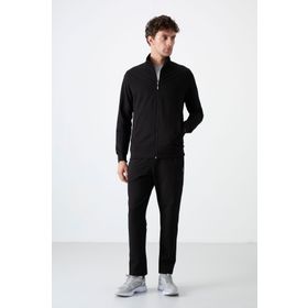 Tommylife Siyah 85072 Fermuarlı Erkek Eşofman Takımı