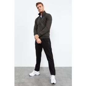 Tommylife Siyah 85152 Fermuarlı Erkek Eşofman Takımı