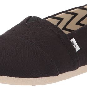 Toms Alpargata Slip-On Siyah - Beyaz Kadın Babet