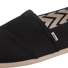 Toms Alpargata Slip-On Siyah - Beyaz Kadın Babet