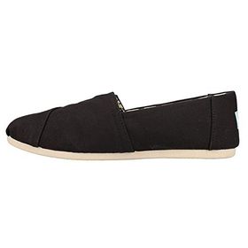 Toms Alpargata Slip-On Siyah - Beyaz Kadın Babet