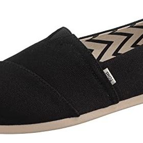 Toms Alpargata Slip-On Siyah - Beyaz Kadın Babet