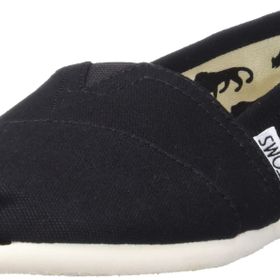 Toms Alpargata Slip-On Siyah - Beyaz Kadın Babet