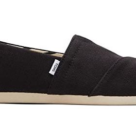 Toms Alpargata Slip-On Siyah - Beyaz Kadın Babet