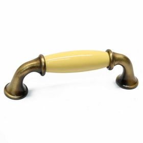 Tomurcuk Porselen 096 mm Antik Desensiz Sarı Kulp