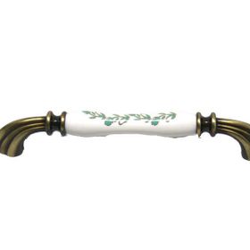 Tomurcuk Porselen 160 mm Antik Desen Yaldızlı Kulp