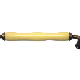Tomurcuk Porselen 160 mm Antik Desensiz Sarı Kulp