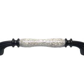Tomurcuk Porselen 160 mm Siyah Desensiz Lüster Füme Kulp