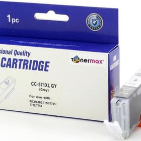 Tonermax Canon Cli 571xl Pixma Mg 5750 6850 7750 Ts 5050 Gri Muadil Kartuş