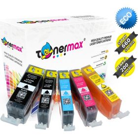 Tonermax Canon PGI-525 PGBK / CLİ-526 CMYK Muadil Kartuş Set