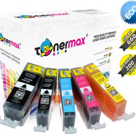 Tonermax Canon PGI-525 PGBK / CLİ-526 CMYK Muadil Kartuş Set