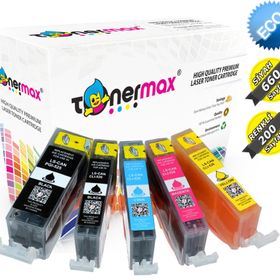 Tonermax Canon PGI-525 PGBK / CLİ-526 CMYK Muadil Kartuş Set