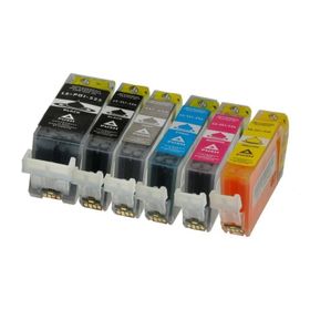 Tonermax Canon PGI-525 PGBK / CLİ-526 CMYK+GY Muadil Kartuş Set
