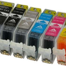 Tonermax Canon PGI-525 PGBK / CLİ-526 CMYK+GY Muadil Kartuş Set