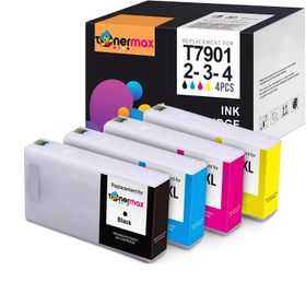 Tonermax Epson T7911 / T7912 / T7913 / T7914 Muadil Kartuş Takım