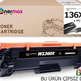 Tonermax Hp 136x W1360x M211 M236 Yüksek Kapasite Çipsiz Muadil Toner