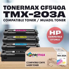 Tonermax Hp 203a Pro M254 M280 M281 Cf 540 Set A Plus Muadil Toner
