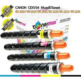 Tonermax İRC2025 / İRC2220 / İRC2225 / İRC2230 / İRC2020 / İRC2030 Canon CEXV34 Siyah Muadil Toner