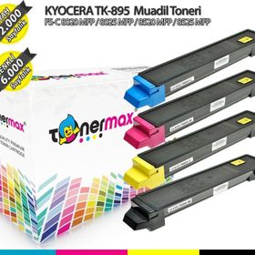 Tonermax Kyocera Tk 895 Fsc8020 Fsc8025 Fsc8520 Fsc8525 Set Muadil Toner